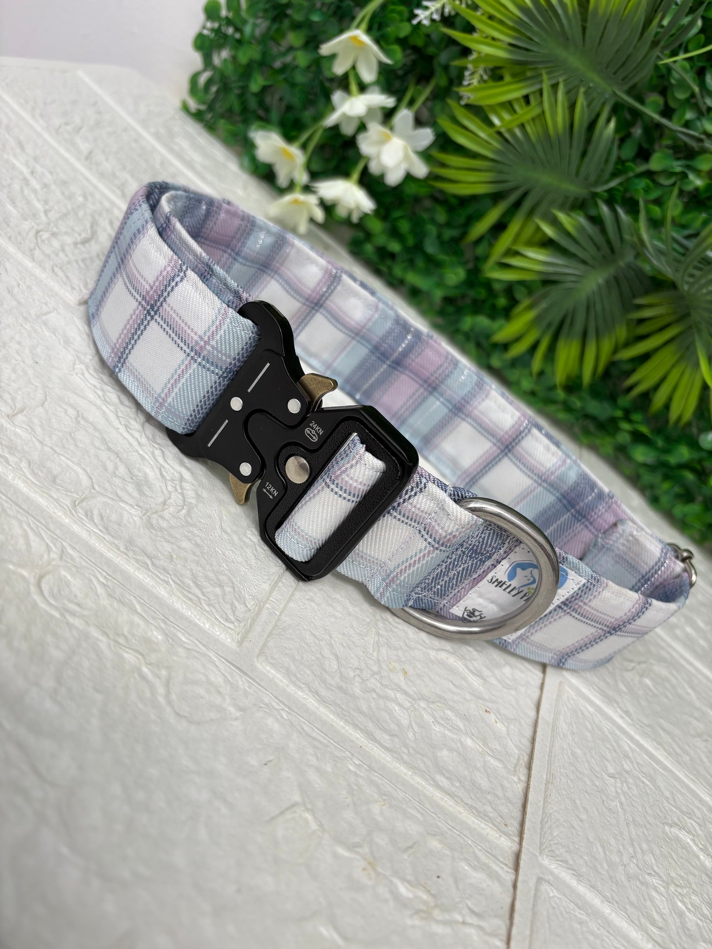 Blue & purple tartan