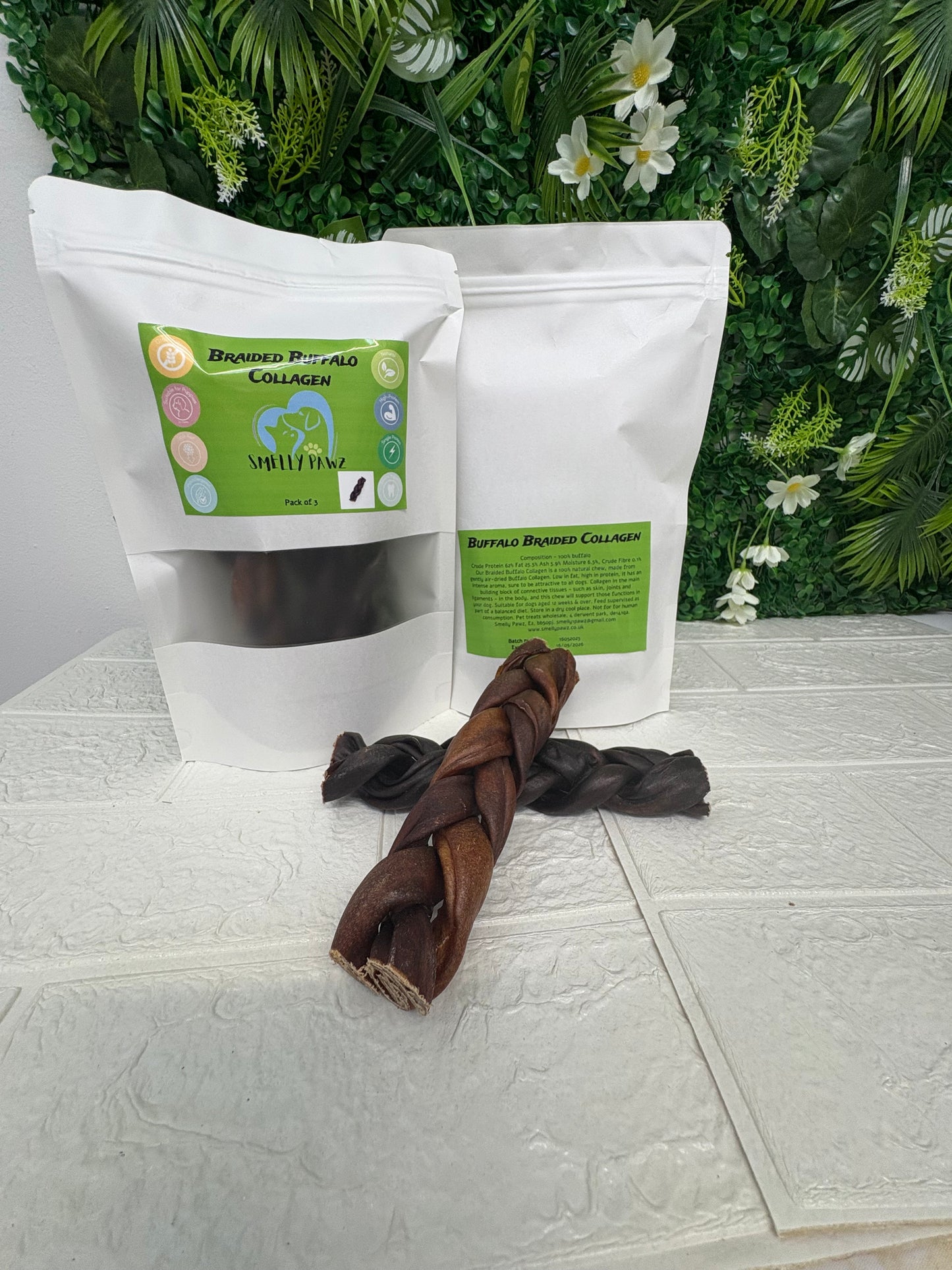 Braided buffalo collagen
