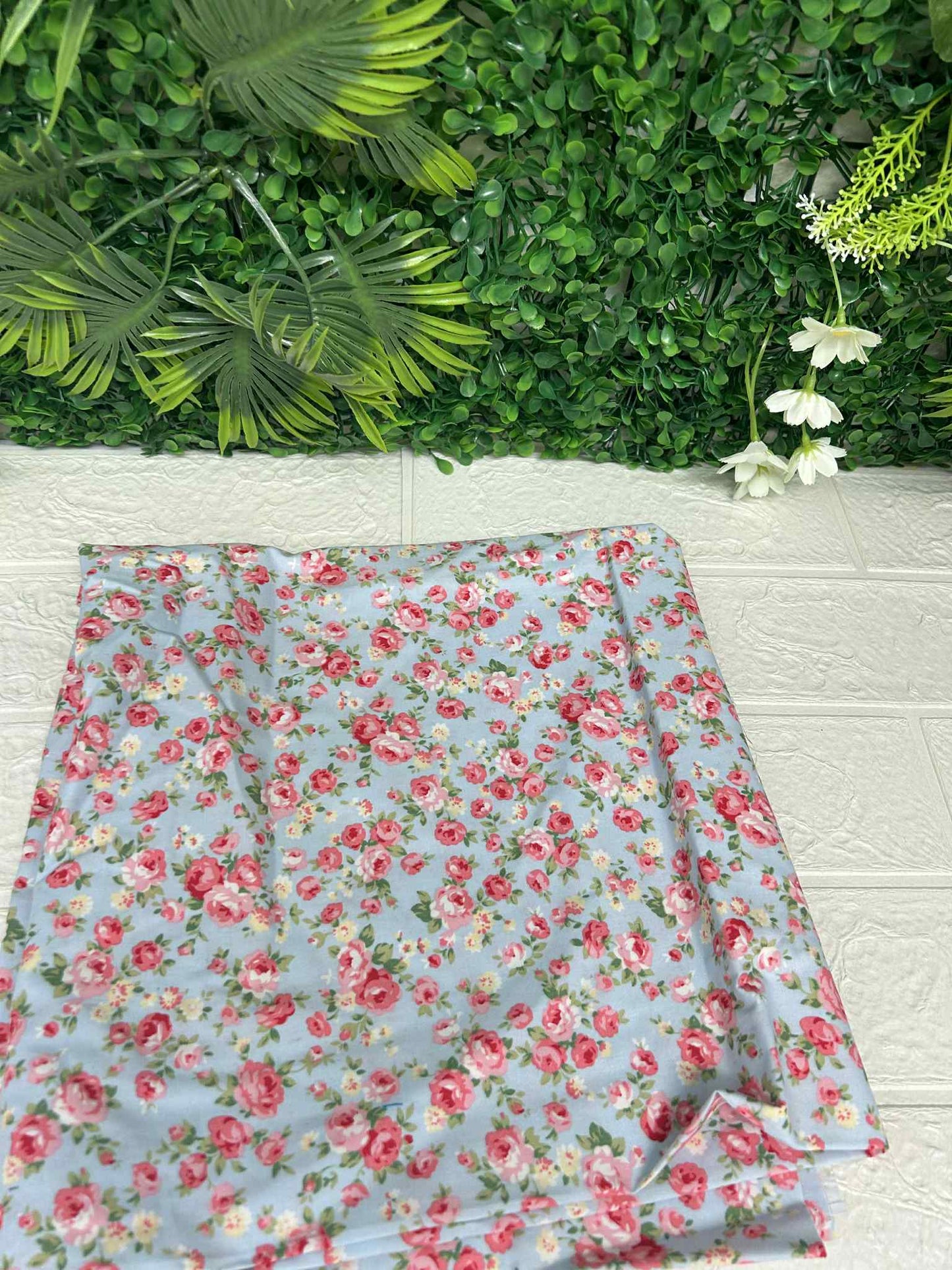 Baby blue floral