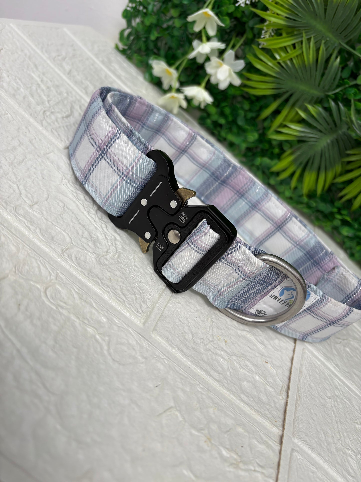Blue & purple tartan
