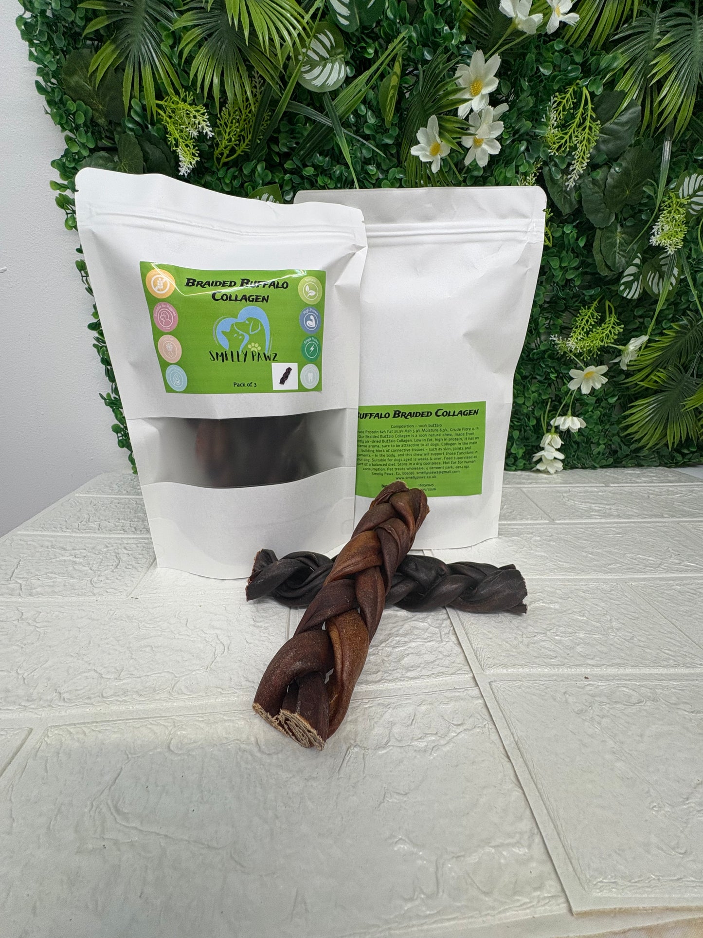 Braided buffalo collagen