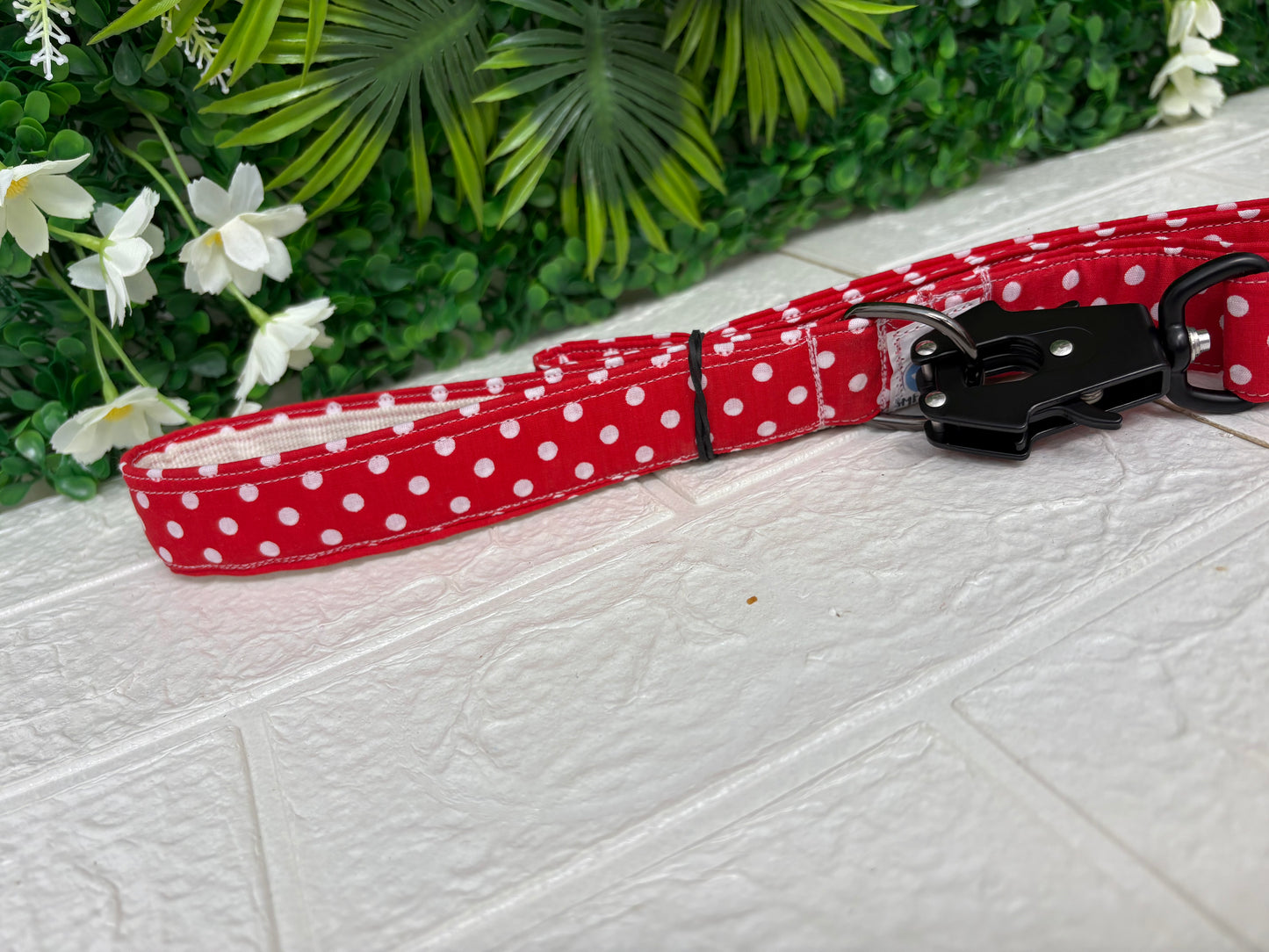 Red polka dots