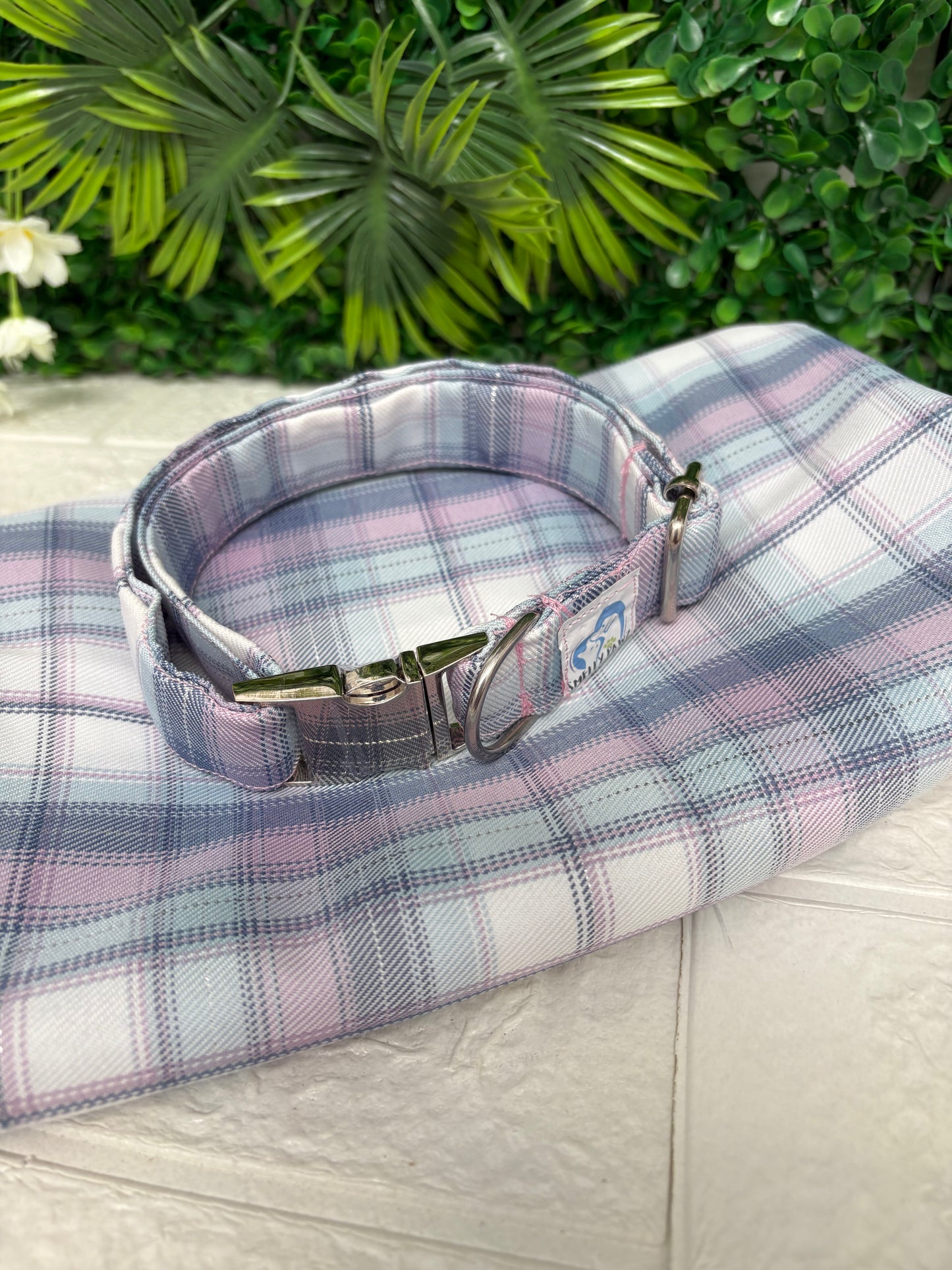 Blue & purple tartan