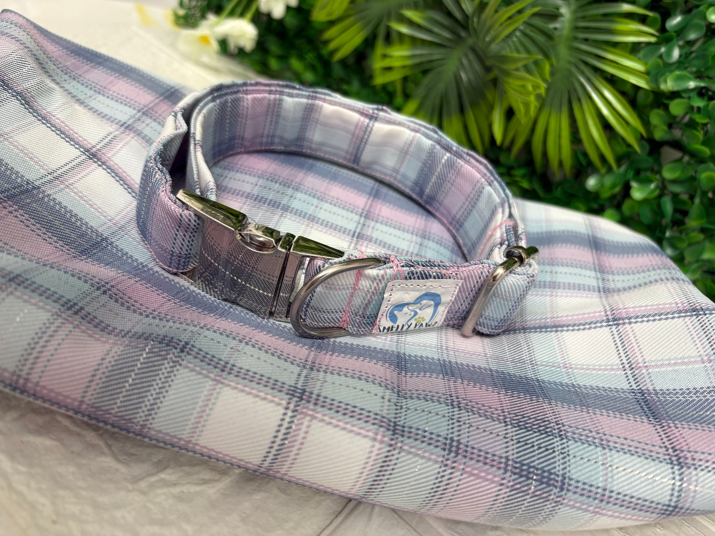 Blue & purple tartan