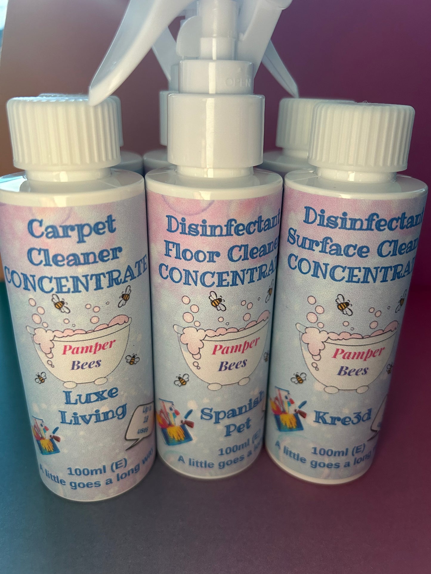 Carpet cleaner concentrate