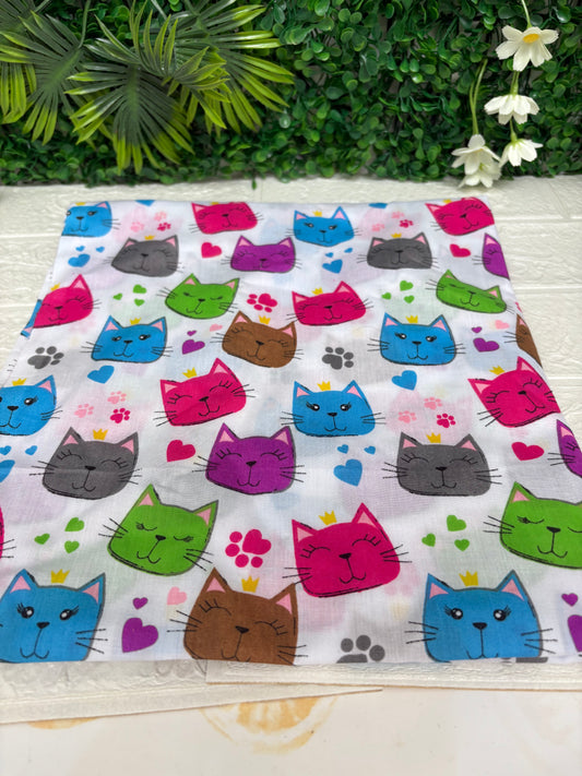 Colourful Cat faces