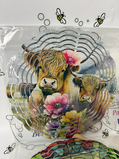 3D wind spinners