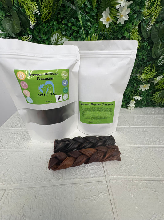 Braided buffalo collagen