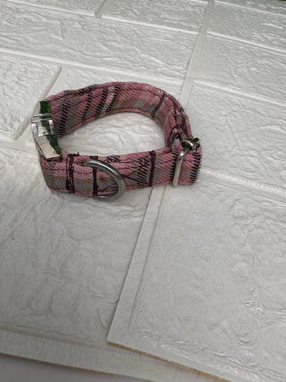 Pink/brown tartan