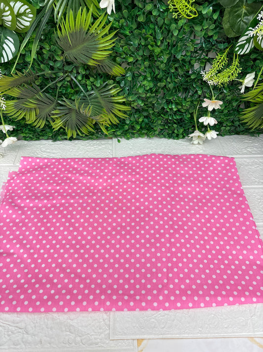 Pink polka dots