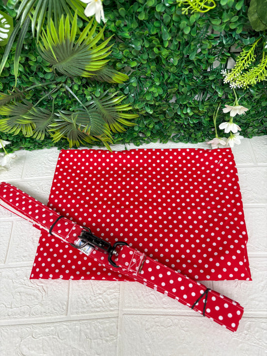 Red polka dots