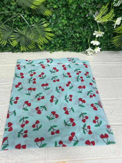 Turquoise cherry hearts