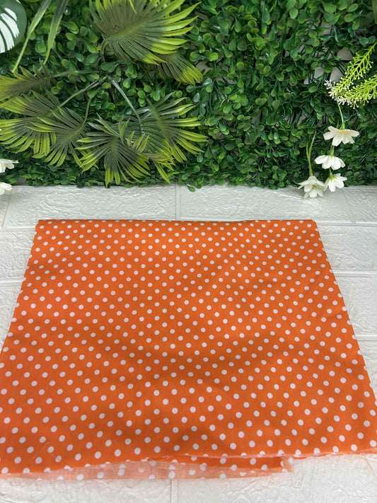Orange polka dots