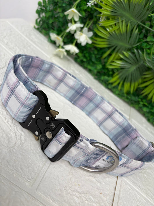 Blue & purple tartan
