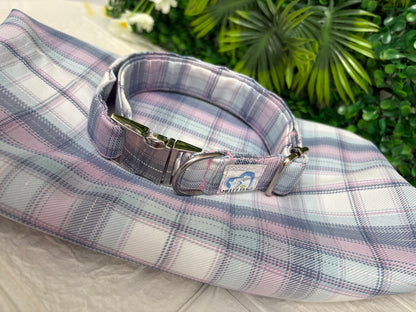 Blue & purple tartan